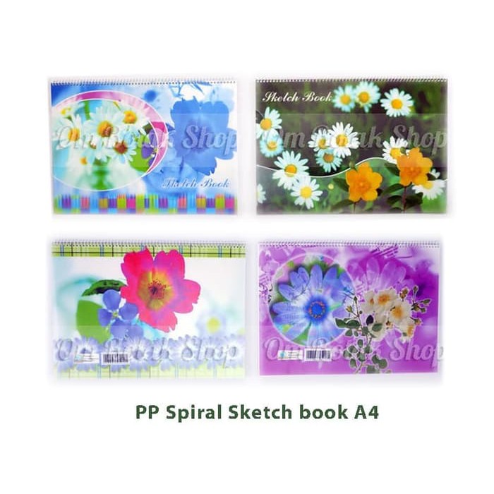 

Lyra Sketch Book - Kiky Sketch Book - Papan Tulis Gambar Single Spiral Sketch A4 20 Lembar Utk Cat