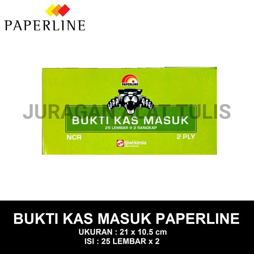

NOTA BUKTI KAS MASUK PAPERLINE