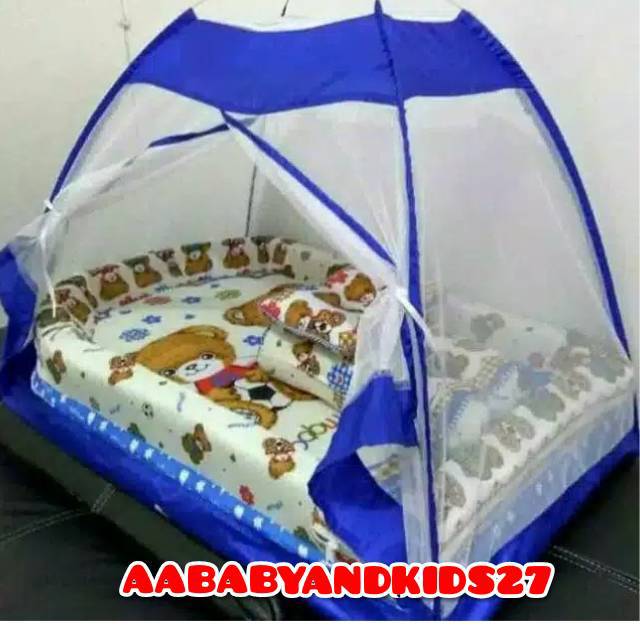 BABY BESS-KASUR BAYI KELAMBU TENDA BESS CORAK MUDA-KASUR BAYI KELAMBU ANTI NYAMUK-KASUR BESS TENDA