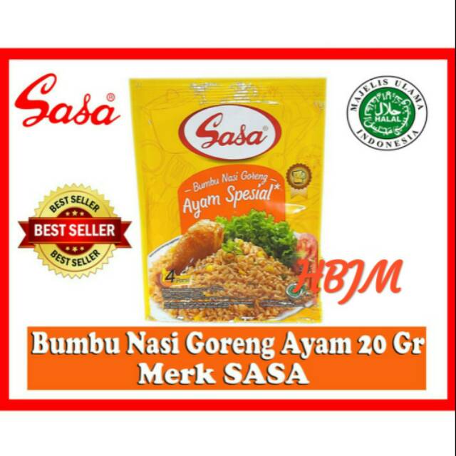 

BUMBU NASI GORENG AYAM SPESIAL 20 GR MERK SASA