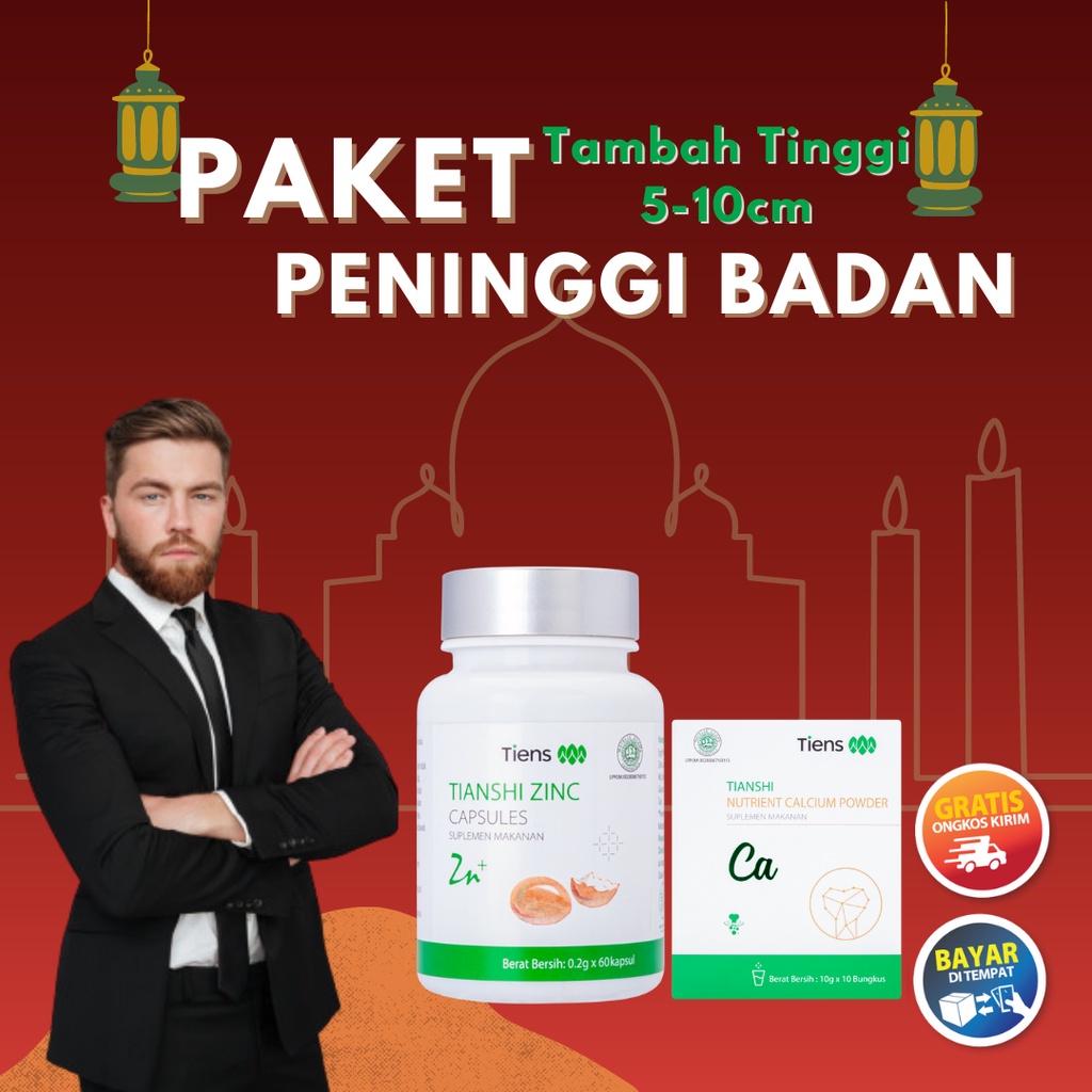 

Paket Peninggi Badan Tiens Original Susu NHCP dan Zinc Kapsul Herbal Alami Terbaik Supergrow Up