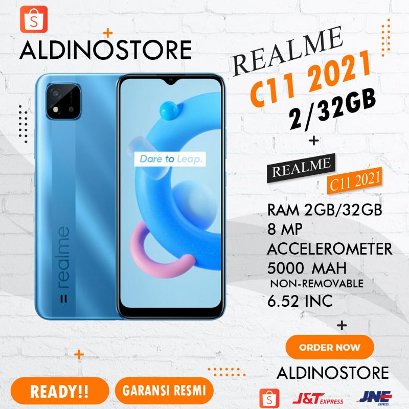 Jual REALME C11 2021 RAM 2 GB ROM 32GB GARANSI RESMI | Shopee Indonesia