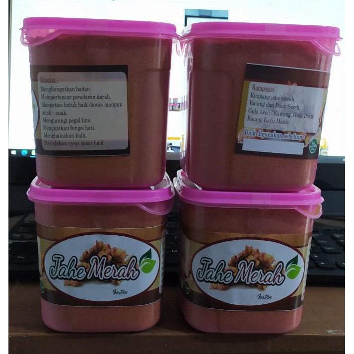 Bubuk Jahe Merah Red Ginger Instan 500 gram