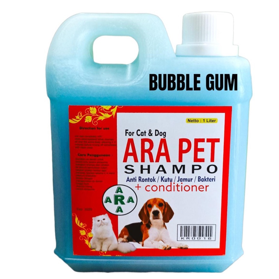 sampo conditioner anti kutu / jamur / rontok/ bacteri kucing &amp; anjing netto 1000 ml