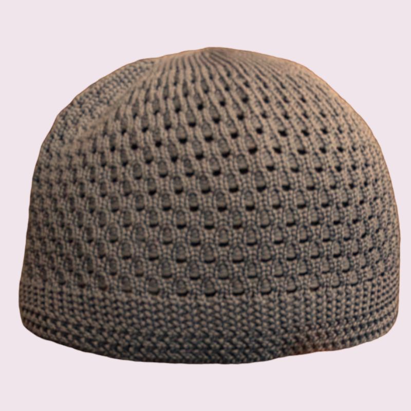 PECI KOPIAH RAJUT NANAS DEWASA / PECI KOPIAH RAJUT COKLAT DEWASA / PECI RAJUTAN