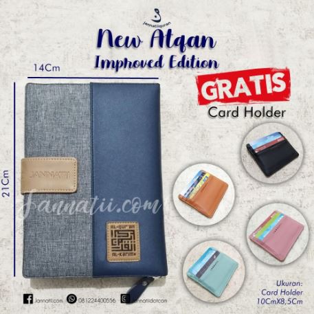 Al Quran Belajar Atqan Latin Ukuran Sedang A5 [BONUS Card Holder Cantik + Tasbih Digital + Doa Pagi 