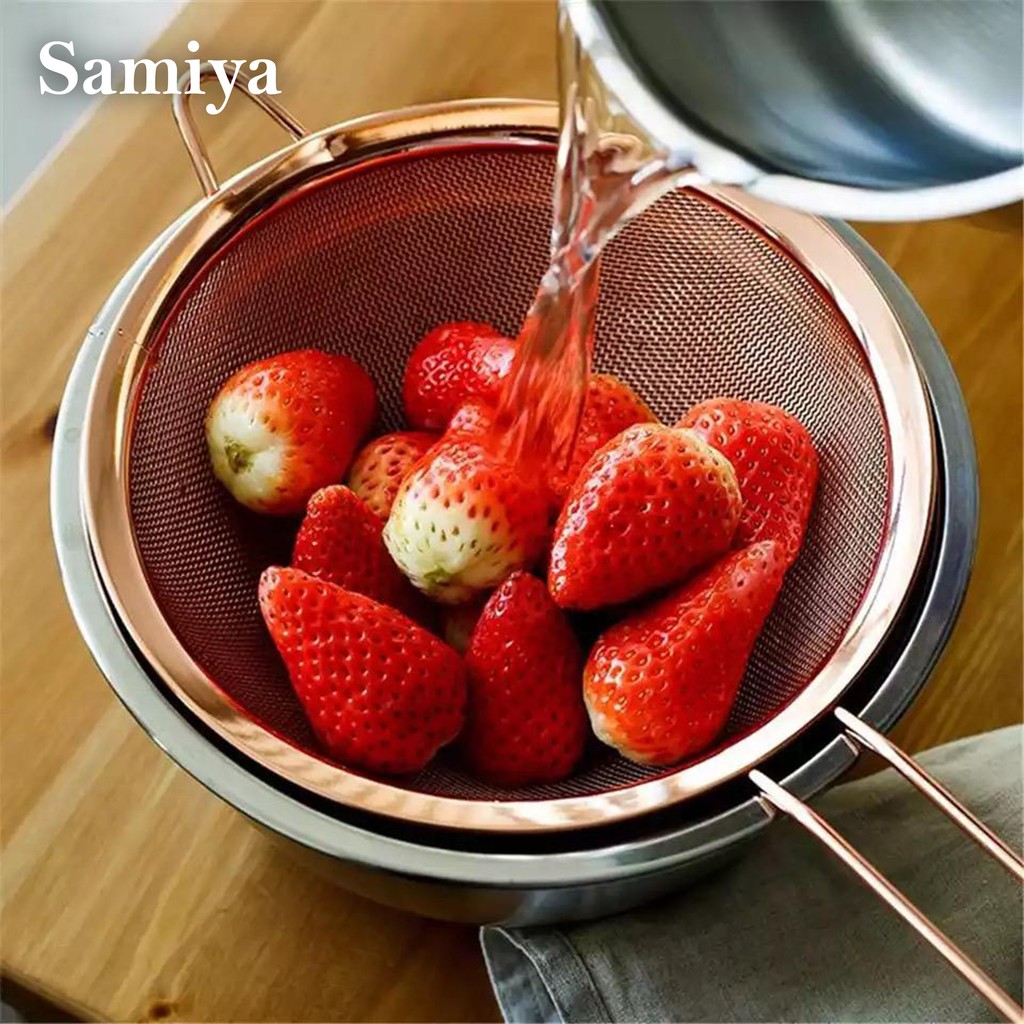 saringan dapur stainless 3in1 premium stainless 304 / oil strainer filter baking / saringan minyak masak makanan minuman