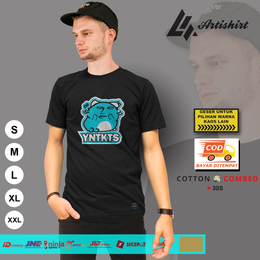 Kaos YNTKTS Yok Ndak Tau Kok Tanya Saya Cat Face Planga Plongo Kaos Meme