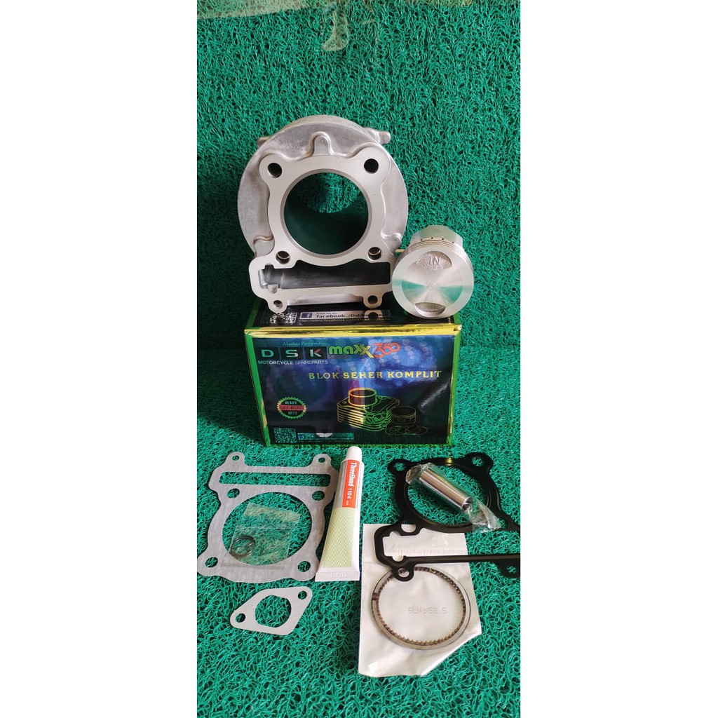 PAKET BORE UP MIO 58,5 BORING BLOK SEHER SUDAH ADA PAKING DAN LEM