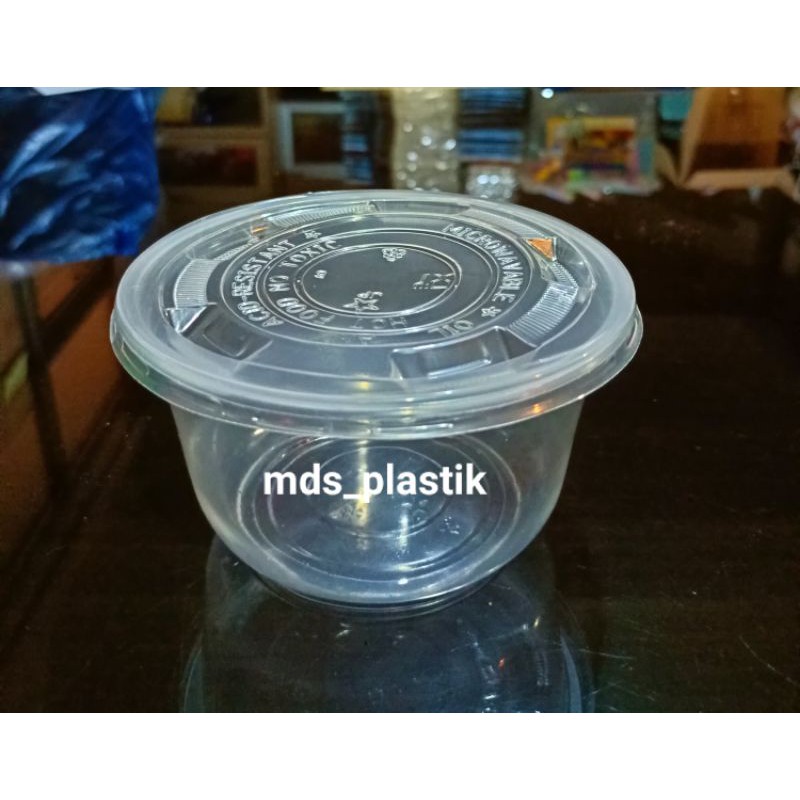 CUP MANGKOK PLASTIK 450 ML / CUP PUDING SALAD KOLAK ISI 25
