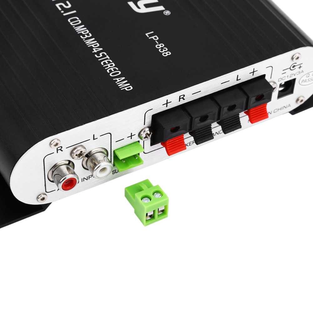 Audio Amplifier Suara Jernih Lepy HiFi Stereo Amplifier Treble Bass Booster Berkualitas Mudah Dibawa