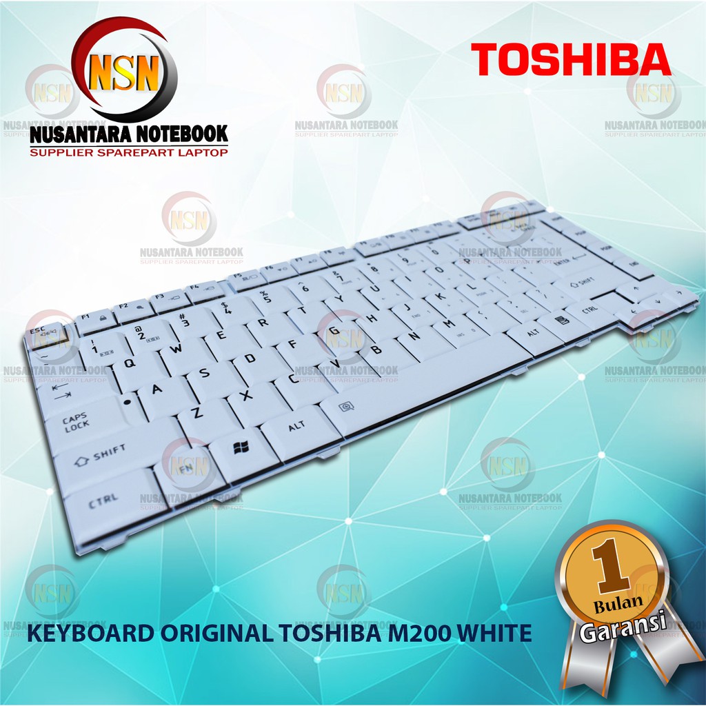 Keyboard Original Toshiba Satellite M200 A300 A200 A205 A210 White