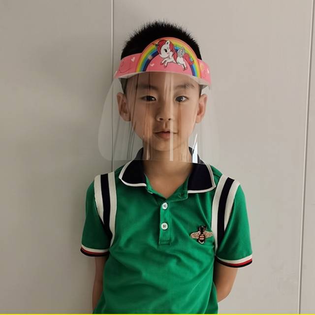 Face shield anak berkaratek / face shield murid / transparan face shield anak