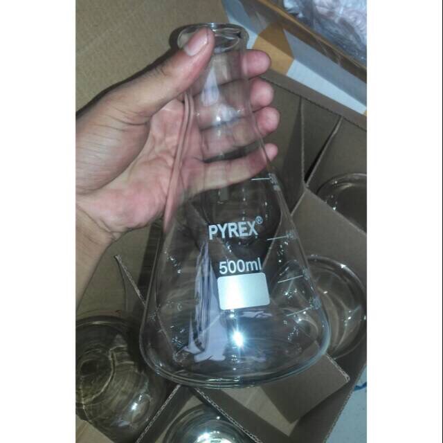 Erlenmeyer flask 500 ml pyrex /Erlenmeyer pyrex/Erlenmeyer 500 ml pyrex /Erlemeyer original