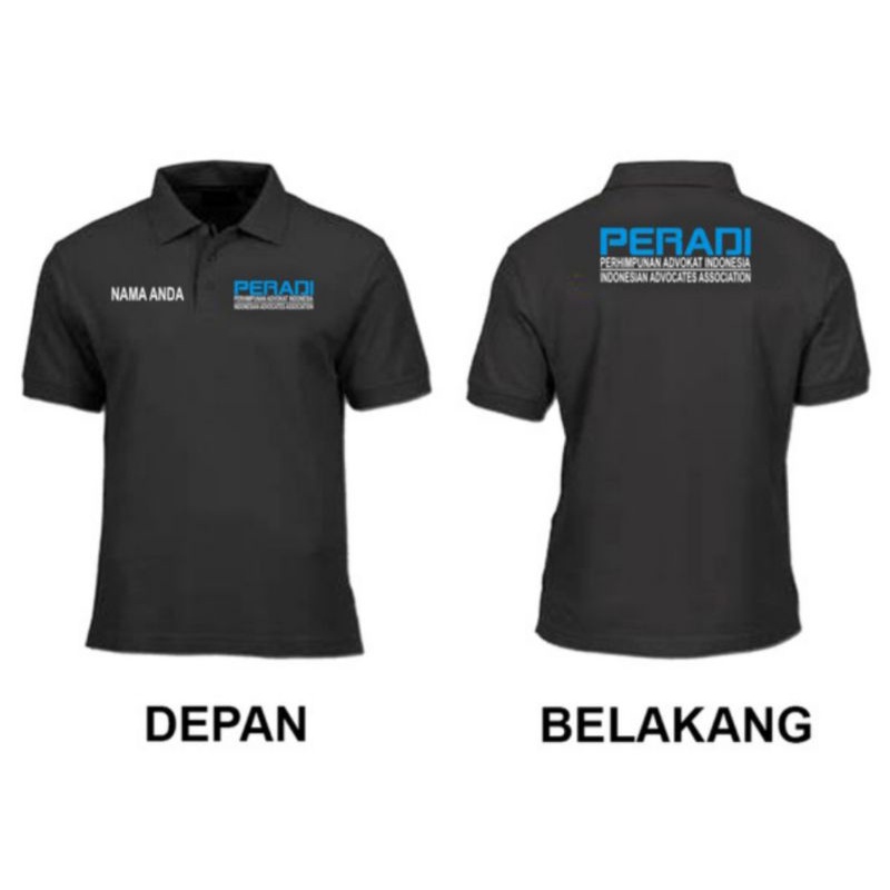 Kaos PERADI ADVOKAT LAWYER Kaos Kerah Advokat Kaos Polo Shirt Peradi full bordir.