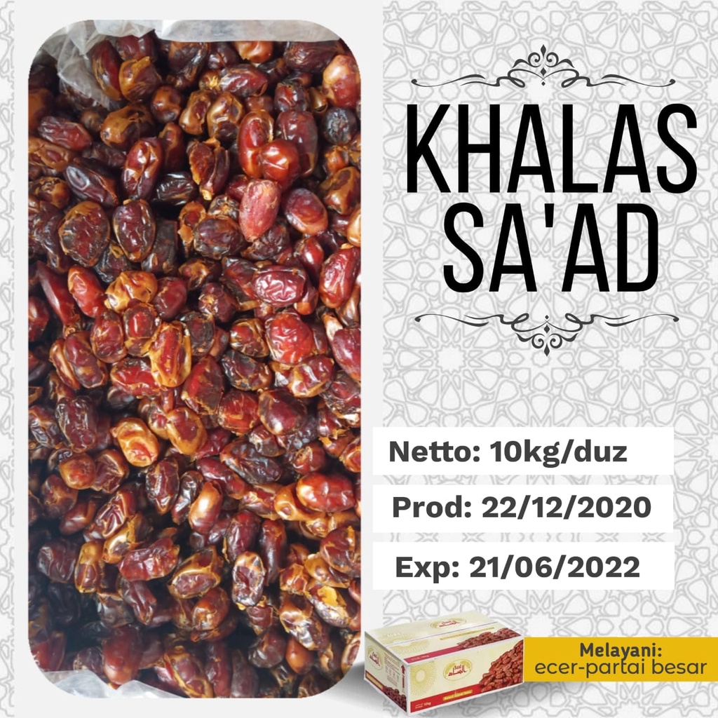 

Kurma Khalas Sa'ad ASLI