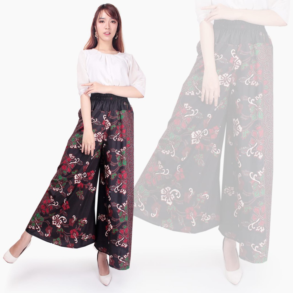 SB Collection Celana Panjang Herna Longpants Kulot Casual Batik Wanita