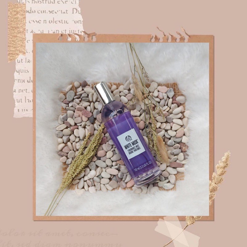 White Musk - parfum the body shop reject with paper bag