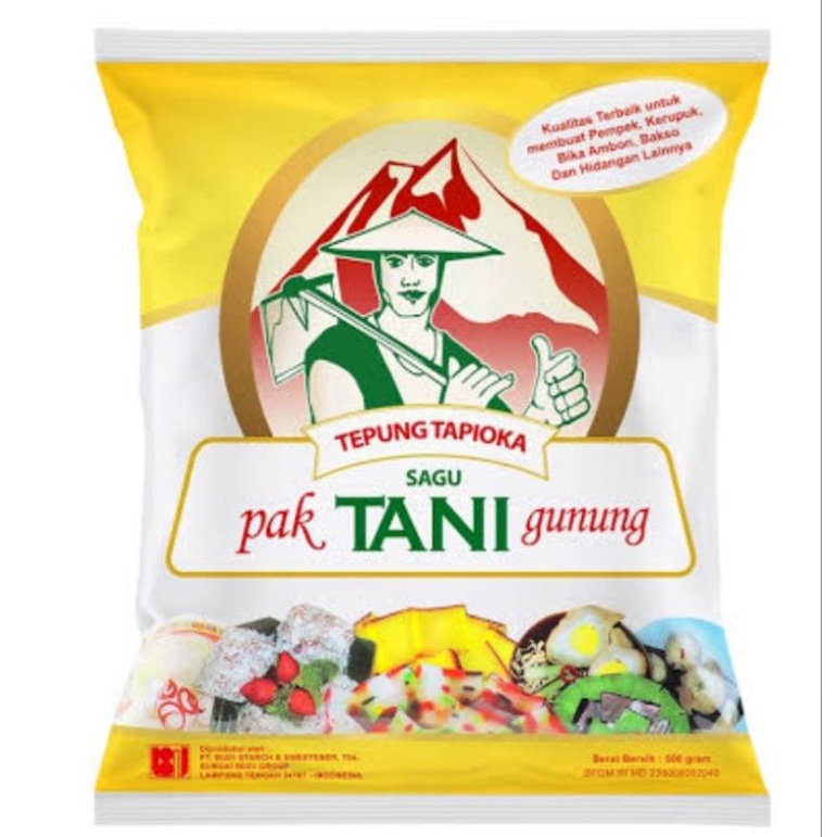 

TEPUNG#TAPIOKA#PAK TANI#KANJI#500 grm 1 Biji