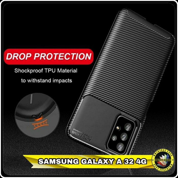 Casing Samsung Galaxy A32 4G Softcase Fiber Line Premium Slim A 32
