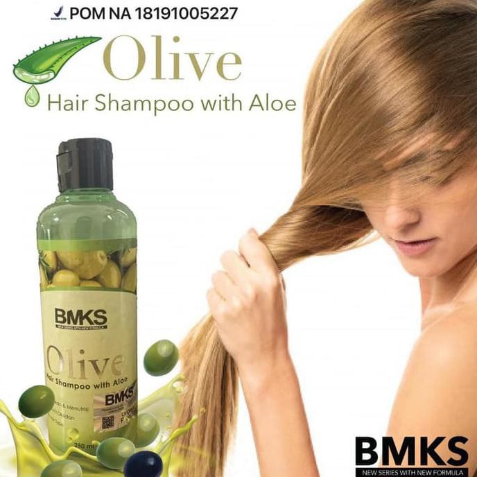 BMKS OLIVE SHAMPOO ALOEVERA - BMKS OLIVE SHAMPOO 250ML ORIGINAL BPOM