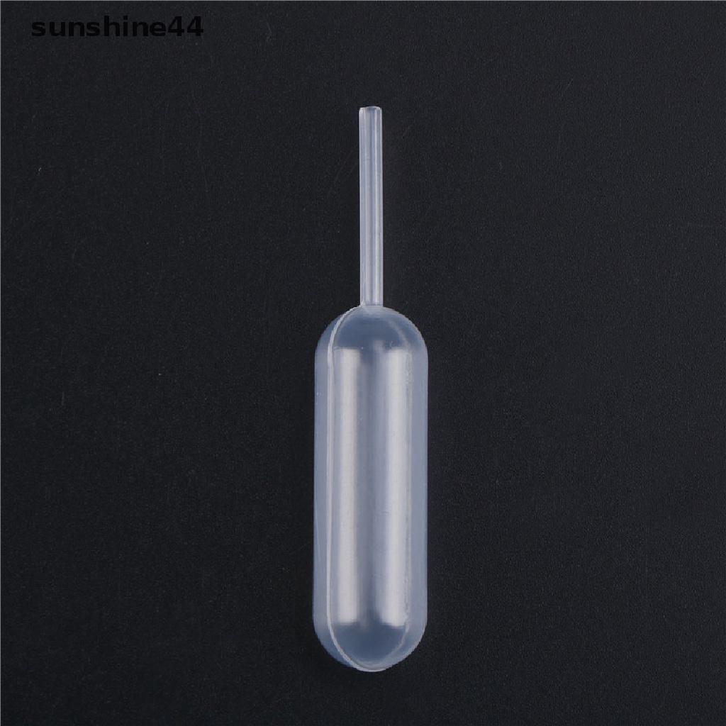 Sunshine 100pcs Pipet Plastik 4ml Sekali Pakai Untuk Cupcake