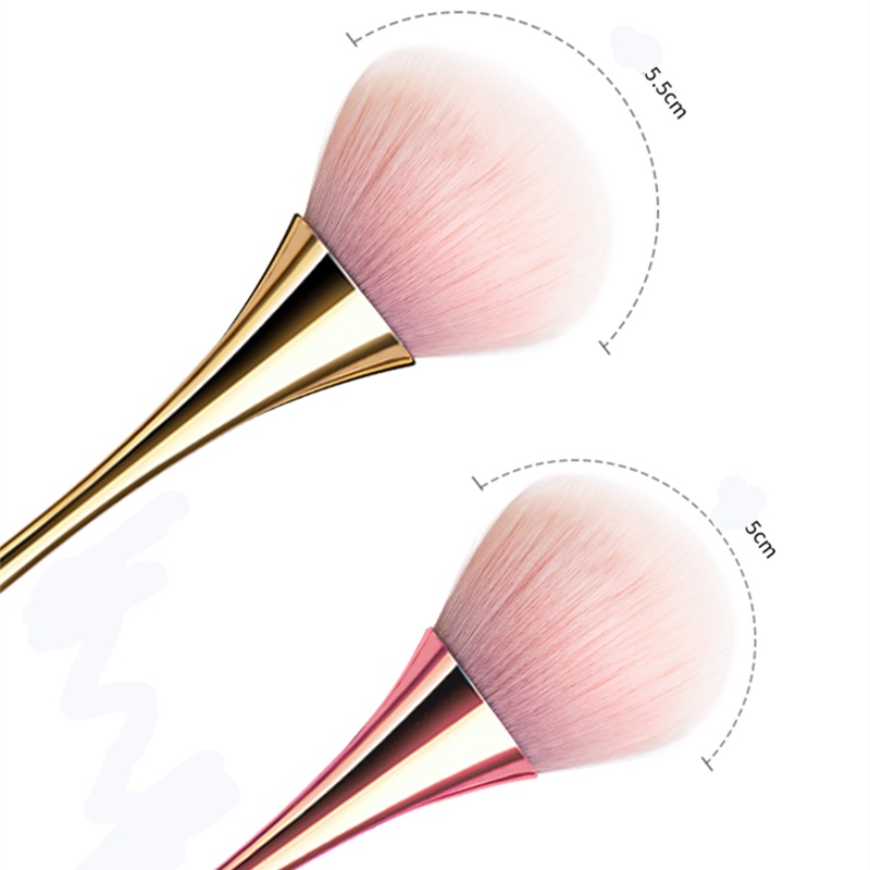 GOLD/ROSE GOLD KUAS MAKEUP BLUSH ON - BRUSH