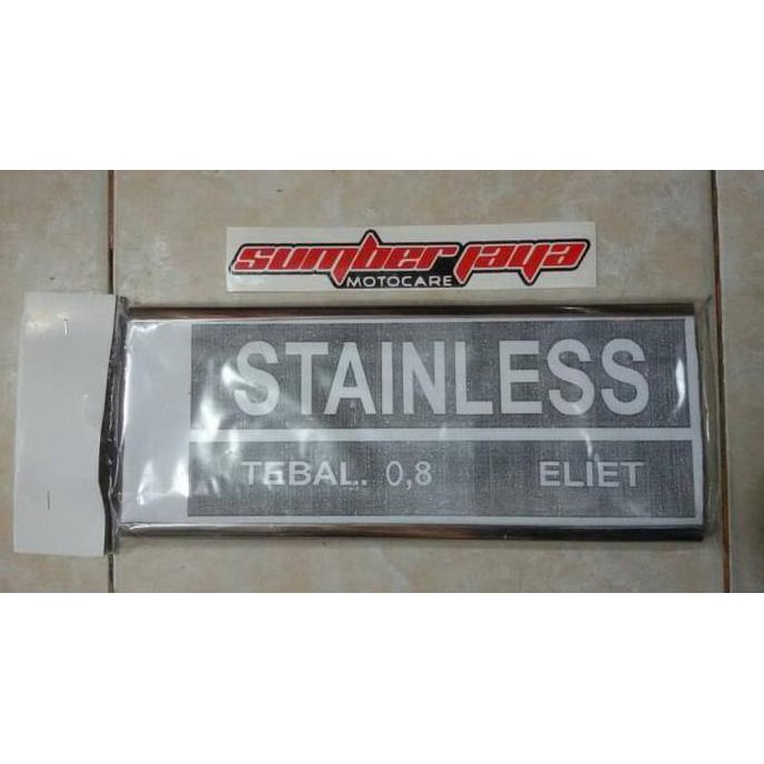 Cover Plat Nomor Stainless Motor