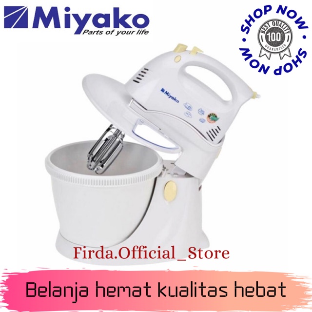 Miyako SM-625 Stand Mixer Murah &amp; Awet [3.5 L] - Putih 100% ORI