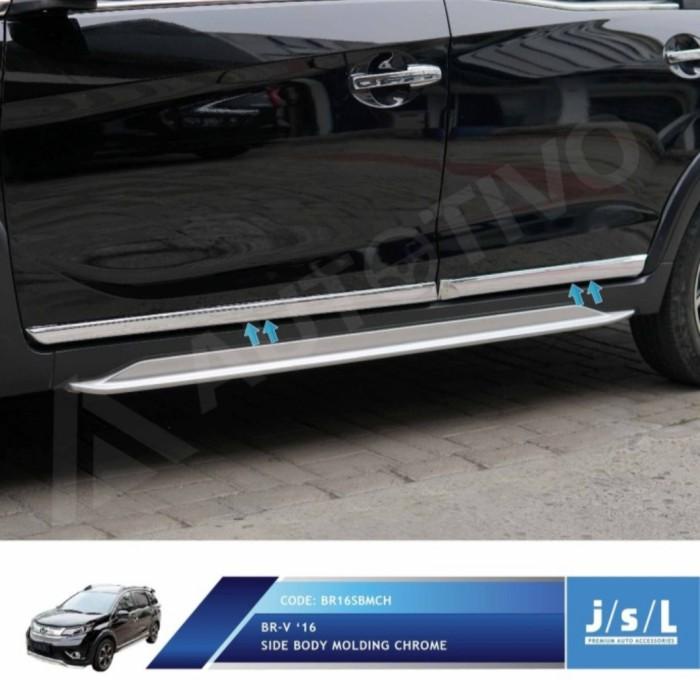 JSL List Pintu Samping BRV / JSL Side Body Molding Chrome BRV
