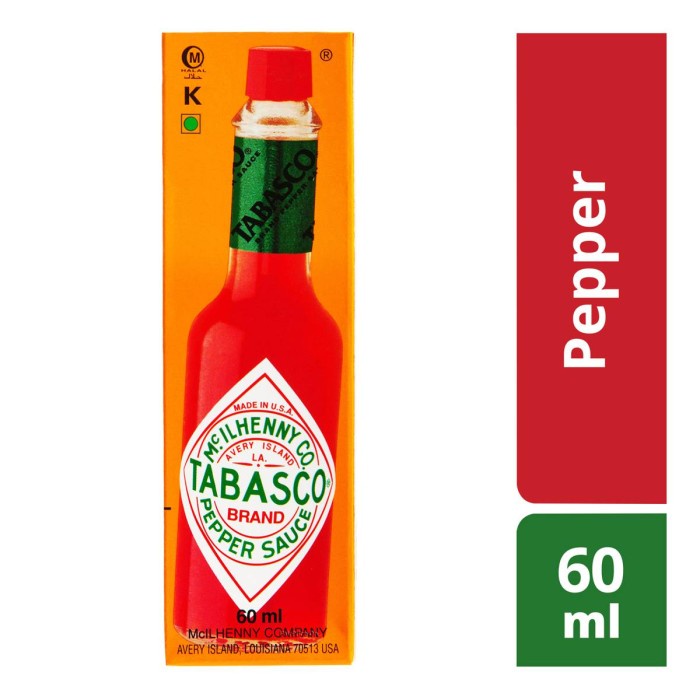 

Terlaris Tabasco Sauce - Red Pepper 60ml / Red Pepper Sauce