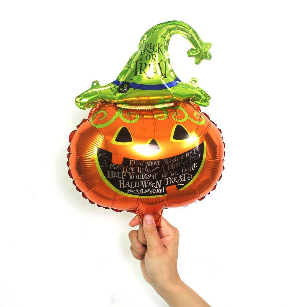 [Elegan] Halloween Balon Lucu Fashion Tiup Balon Foil Kelelawar Hantu Perlengkapan Pesta