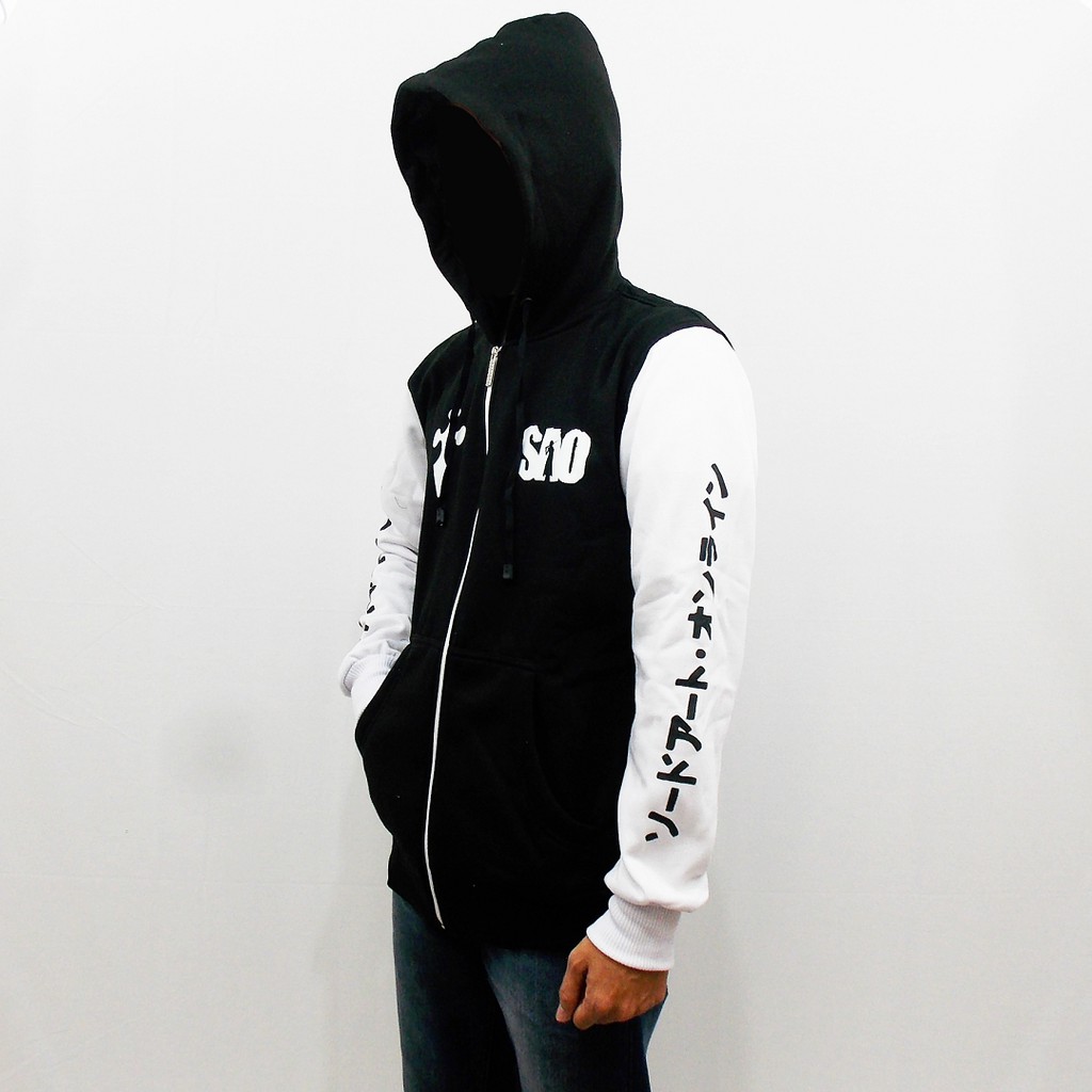 JAKET SAO - JAKET SWORD ART ONLINE - JAKET KIRITO SAO - HOODIE SAO - JAKET HOODIE PRIA ANIME SAO 2