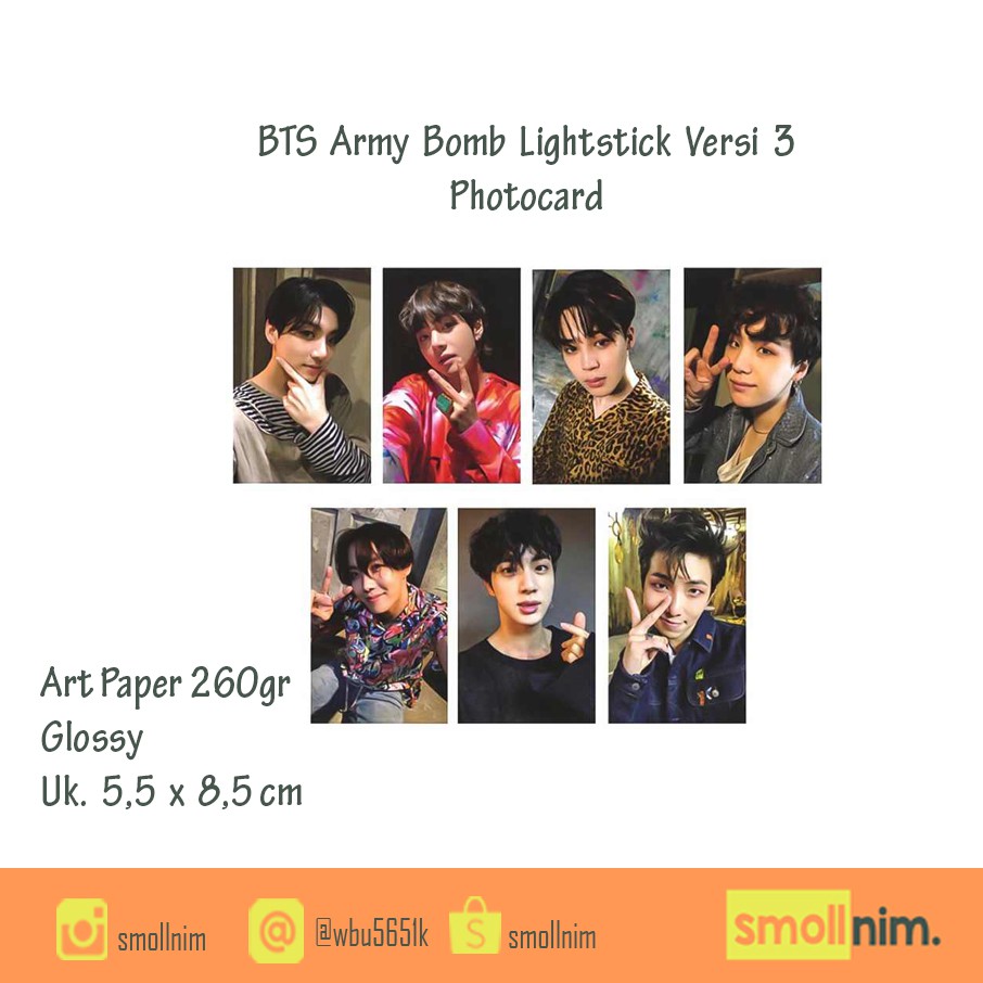 [Photocard Replica] BTS Army Bomb Versi 3