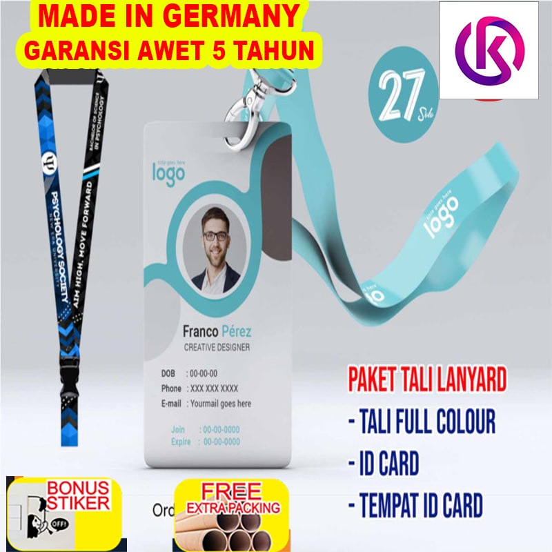

Terlaris Paket Cetak ID Card - Include ID Card & Tali ID & Case ID Card - Tali 2 CM