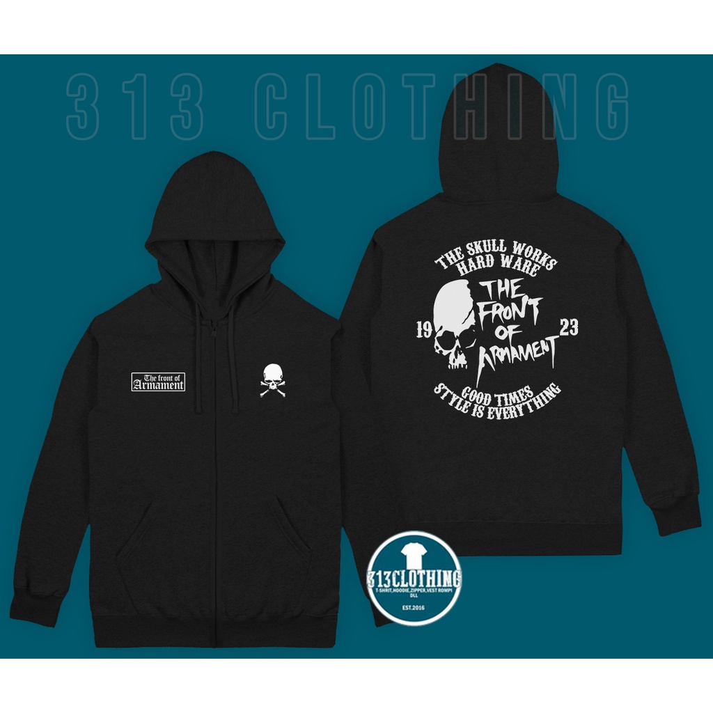 Jaket Hoodie Zipper The Front Of Armament TFOA Zip Hoodie TFOA The Front Of Armament Crows Zero
