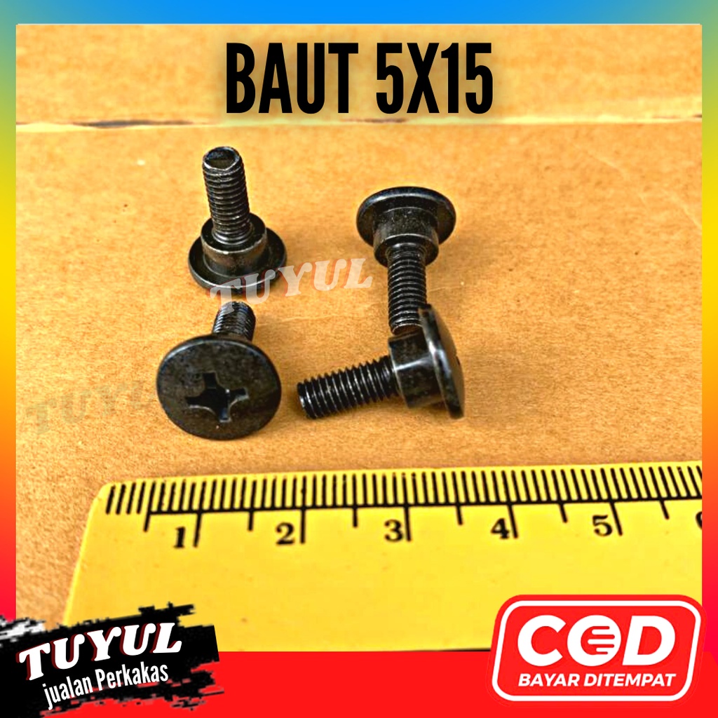 Baut Body Motor 5 x 15 Supra Fit dan Lainya