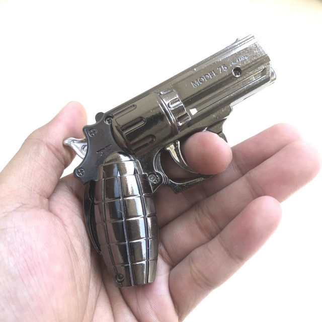 Korek Api Bara Pistol+Senter Mini RJ3708 Korek Api Gas Isi Ulang