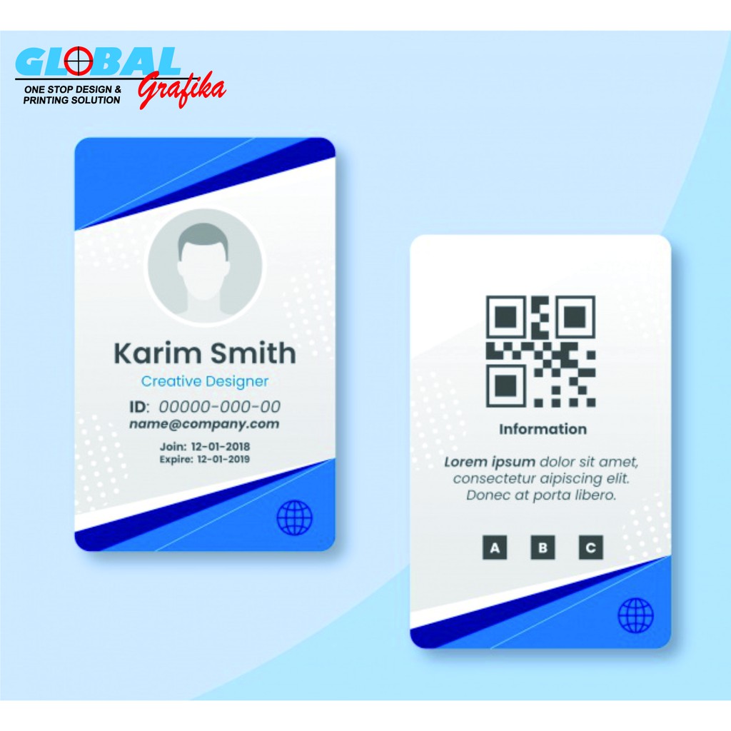 

Global Grafika - Cetak ID Card 2 Muka