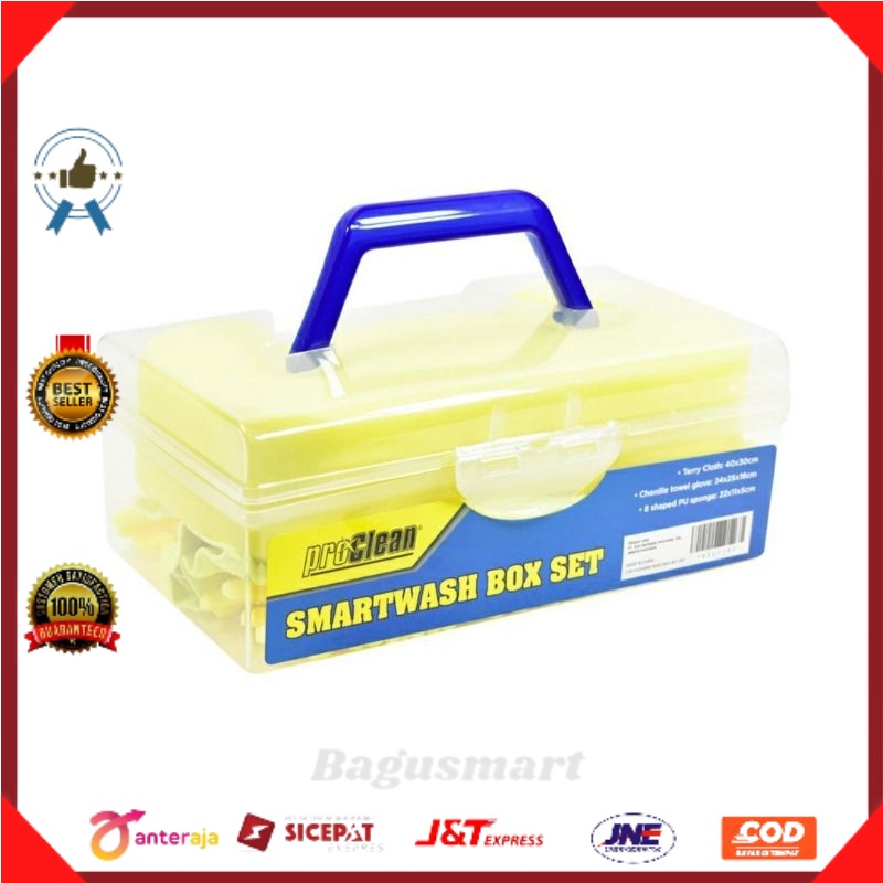 Proclean Set Lap Cuci Mobil 4 Pcs/set perlengkapan pencuci mobil/motor