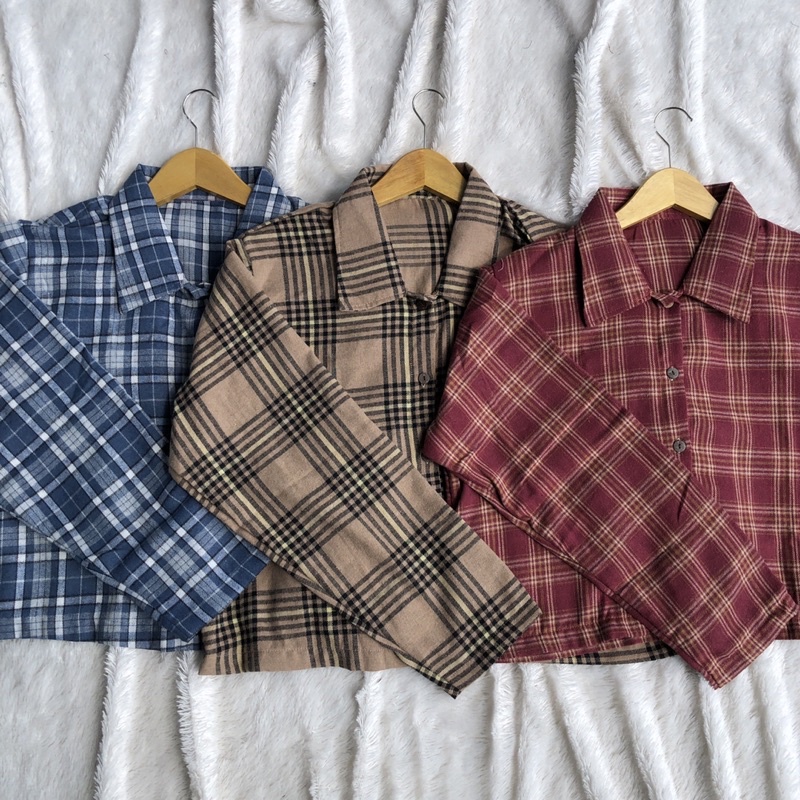 —CROP FLANEL JUMBO KEMEJA CROP JUMBO KEMEJA FLANEL JUMBO WANITA KEMEJA JUMBO WANITA