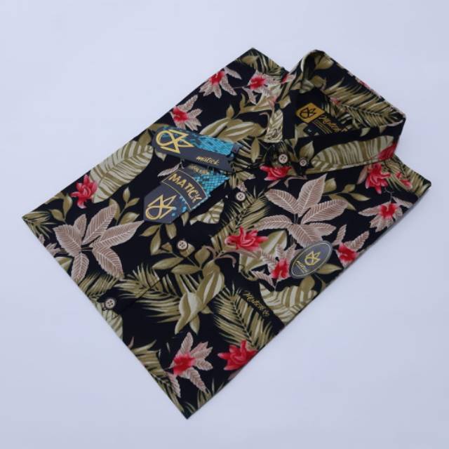Kemeja motif floral matick
