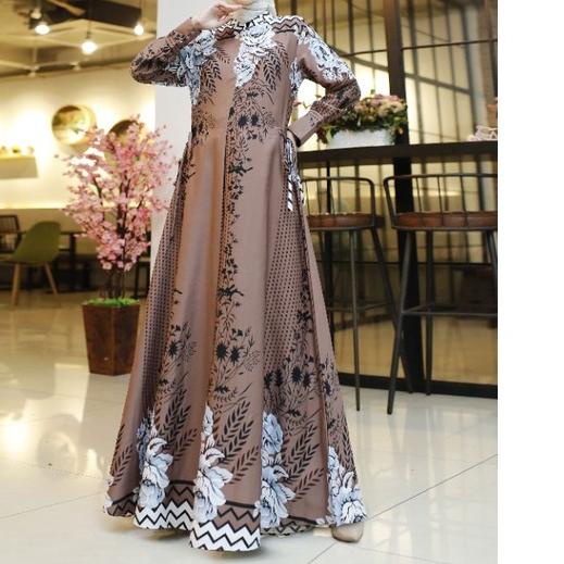 (DISKON) ADISTY dress gamis maxmara lux premium gamis pesta lebaran jumbo busui Real-Pict,..