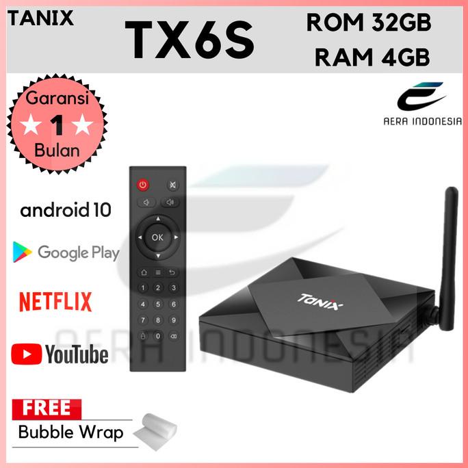 TV Box TANIX TX6S RAM 4GB ROM 32GB - Android 10 - Ultra HD 6K