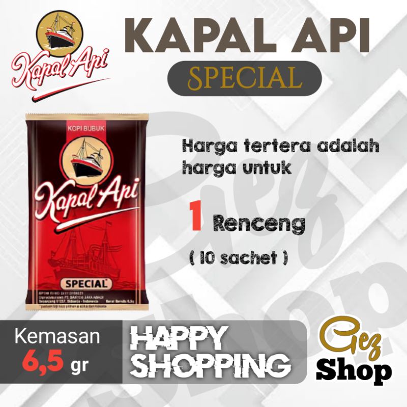 

Kopi Kapal Api special 6,5g x 10 sachet