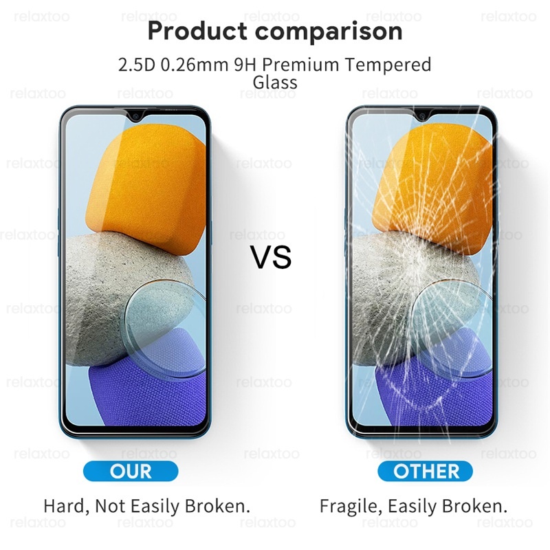 Pelindung Layar Tempered Glass Samsung Galaxy M23 M33 M53 Paket 2 in 1