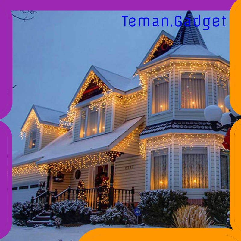 TG-DG320 RAYWAY LAMPU GORDEN DEKORASI ICICLE STRING FAIRY LIGHT 5M 96LED - 300L