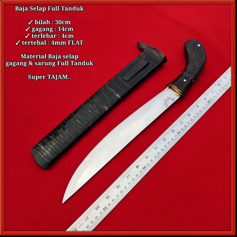 PISAU SEMBELIH BAJA SELAP FULL TANDUK