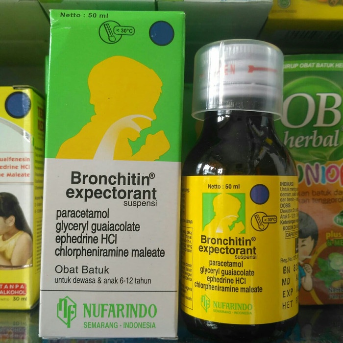 BRONCHITIN SIRUP EXPECTORANT 60ML OBAT BATUK BERSIN DEMAM