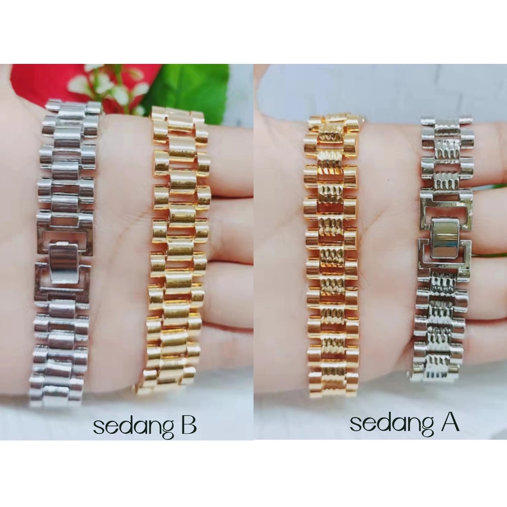 Gelang rantai baru (besar 16mm,sedang 12mm)